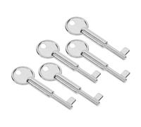 Housoutil 5pcs Metal Emergency Stop Switch Keys Replacement Button Key for Resetting Emergency Stop Buttons Convenient Practical Tool