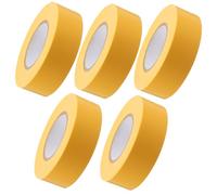 Housoutil 5pcs Non Adhesive PVC Flagging Tape Trail Identification Ribbon for Safety Marking Boundaries Zones Construction Engineering