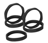 Housoutil 5pcs Rolling Microphone Protection Rings Skid Circles for Ktv and Stage Use Easy to Install and Clean Extend Microphone Lifespan Black