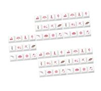 Housoutil 5sets Keycap for Pc Keyboard Key Caps Pattern Dye Sublimation Pbt Material Sturdy Oil-resistant Ergonomic 12pcs*5