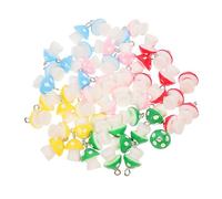 Housoutil 5sets Mushroom Charms for DIY Jewelry Making Earring Pendants Fun Accessories for Bracelets Necklaces and Crafts for Unique Creations 50pcs*5