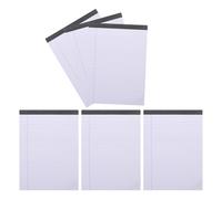 Housoutil 6 Books Legal Size White Writing Pads College Ruled Notepads 8 X 5 Inch 30 Sheets Each Smooth Writing Experience User-friendly Design Paper Office Home Study Areas
