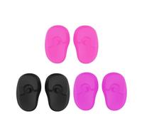 Housoutil 6 Pairs Reusable Silicone Ear Protectors for Hairdressing Waterproof and Lightweight Ear Covers Convenient to Carry Hair Dye for Shampooing and Hair Treatment