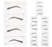 Housoutil 6 Pcs Disposable Eyebrow Template Stickers for Eyebrow Makeup with Delicate Paper Design Safe Easy to Store for Beginners and Women