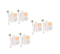 Housoutil 6 Sets DIY Fruit Battery Experiment Kit with Metal Zinc Copper Plates Educational Science for Students Home School Learning Electrical Circuits Chemistry Circuit Kits