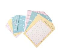 Housoutil 6 Sets Floral Letter and Envelopes Set Writing Stationery Kit Beautifully Designed for Personal Letters Charming Flower Patterns for Friends Family