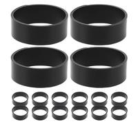 Housoutil 600Pcs Black Silicone Rubber Cable Ties Elastic Non-Slip Cord Organizer Bands 12Mm Diameter X 5Mm Width for Data Cable Management at Home and Office