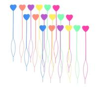 Housoutil 60Pcs Heart-Shaped Hair Beader Tools for Hair Pull through Loop Styling Kit Braiding Accessories for Ponytail and French Braid Hairstyles