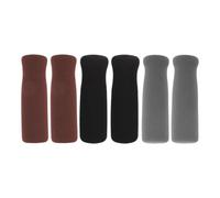 Housoutil 6pcs Crutch Handle Grips Nonslip Wraps for Walking Stick and Trolley, Made of Sturdy Nitrile Butadiene Rubber to Protect Hands and Reduce Cleaning Frequency, Suitable for Elderly