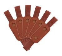 Housoutil 6pcs Elasticated Pen Holder for Notebook Capacity Pencil Case Pen Loop Leather Sleeves