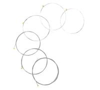 Housoutil 6pcs Electric Guitar Strings Alloy Nickel Steel Set for Clear Sound Comfortable Play Replacement Guitar Strings with Individual Packaging