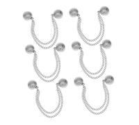 Housoutil 6pcs Magnetic Cinch Clips for Clothing Pants No Sew Hem Fasteners Strong Magnetic Buckles to Prevent Dragging Keep Pant Legs Neat and Clean Easy Adjustment