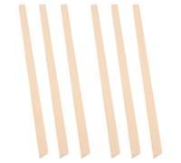 Housoutil 6Pcs Pine Triangle Wood Strips for Window Decorative Trim and Craft Wood Blocks for DIY Projects and Photography Props
