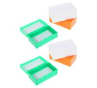 Housoutil 6pcs Portable Plastic Slide Storage Box for Microscope Accessories, Holds Microscope Slides, Provides Safe and Organised Storage for Specimens, for Research Institutions