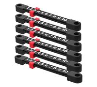 Housoutil 6pcs Red Portable Foosball Score Keeper Plastic Table Football Scoring Counters Foosball Table Accessories for Tournaments and Tabletop Soccer Games