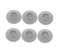 Housoutil 6pcs Rubber Washing Machine Mats High Suction Base Vibration Absorber Pads for Washer Stabilization