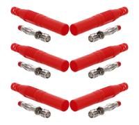 Housoutil 6pcs Solderable Banana Plugs with Heat-resistant Pa Plastic Shell High Conductivity Copper Connectors for Speaker Wires Fit for Electrical Testing DIY Repairs and Lab Equipment
