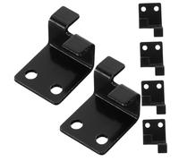 Housoutil 6pcs Stainless Steel Mirror Brackets Concrete Wall Hangers Left Right Type Hooks for Secure Tile Display and Hanging Utility in Home and Office Decor