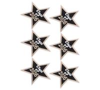 Housoutil 6pcs Star Patches Graduation Season Embroidery Iron Sew Clothes Decorations for Boys and Girls Girls Backpacks Jeans Jackets