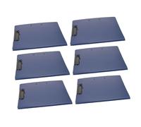 Housoutil 6pcs Storage Clipboards with Flip Cover Horizontal Vertical Double Clip Folder for Documents Notes and Files Lightweight Strong Clip Versatile Writing Board for Office and Meetings