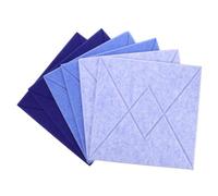 Housoutil 6Pcs Stripe Felt Wall Tiles Self Adhesive Sticky Memo Boards for Classroom Office Bulletin Board Tiles for Photo Display and Wall Organization