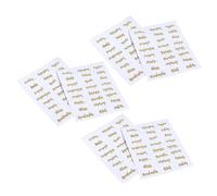Housoutil 6sheets Self Adhesive Gold Letter Stickers for Essential Oil Bottles Perfume Bottle Labels Easy Peel and Residue Decals for Organizing and Quick Identification