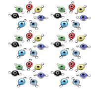 Housoutil 70pcs Stainless Steel Evil Eye Connector Charms Set Multi-Color Dangle Pendants for DIY Jewelry Making, Bracelet, Necklace, and Earring Craft Accessories