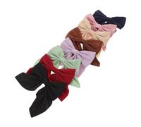 Housoutil 8 Pcs Japanese Style Bow Hair Clips for Women, Solid Color Small Bowknot Barrettes with Alligator Clips, Cute Hair Accessories for Daily and Travel Use (Pink, Purple, Green, Wine