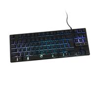 Housoutil 87 Keys Mechanical Gaming Keyboard Backlit Black Abs Wired