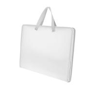 Housoutil 8k White Portable Painting Portfolio Folder Handheld File Bag for Artwork Storage Handle Suitable for Students Artists Travel Drawing Sketches