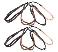 Housoutil 8pcs Braided Headbands Elastic Hair Braid Bands Knotted Twist, Small Size, Multi-Color Set for Women and Hair Styling
