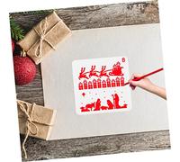 Housoutil 8Pcs Christmas Drawing Templates Reusable Hollow Out Stencils for DIY Painting Crafts Scrapbook Decoration Gift