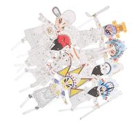 Housoutil 8Pcs DIY Traditional Chinese Shadow Puppets Craft Kit for Cultural Learning and Creative Art Activities Hand Painted Peking Opera Characters for Home Decoration and Interactive
