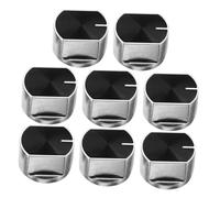 Housoutil 8pcs Gas Stove Knob Burner Control Replacement Oven Knobs for Stove Ranges Easy Installation for Kitchen Cooking