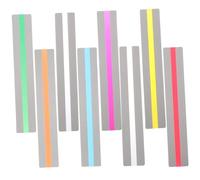 Housoutil 8pcs Guided Reading Strips Colored Overlays Highlight Bookmarks Visual Aid for Dyslexia Reading Tracking Rulers Speed and Comprehension for Teens Adults