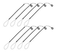 Housoutil 8pcs Lost Stylus Pen Lanyards Spring Cord for Touch Pen Convenient Phone Lanyard with Silicone Ring for Keeping Your Stylus Within Reach
