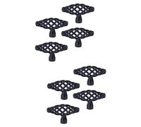 Housoutil 8pcs Nordic Bird Cabinet Knobs Alloy Door Pull Handles for Kitchen Bathroom and Furniture Large Black Finish for Cupboards
