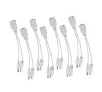 Housoutil 8pcs Passive Splitter Line for Network Dc Connector Power Supply Module Line for Security Camera Monitoring Routers Telephony Security Monitoring Equipment