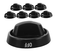 Housoutil 8pcs Plastic Stove Knobs Replacement for Electric Gas Cooktops Oven Hob Thickened Knobs