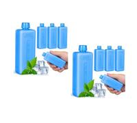Housoutil 8pcs Reusable Freezer Blocks for Air Conditioner Fan Mini Ice Packs for Cooler Boxes and Cool Bags Long-lasting Cooling Gel Bricks for Portable Air Coolers and Refrigerators