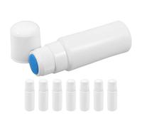 Housoutil 8pcs Reusable Sponge Tip Applicator Medicine Bottle Empty Plastic Liquid Bottle for Craft Skincare Refillable Sponge Top for Travel Makeup and Essential Oils