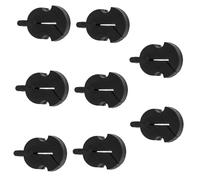 Housoutil 8pcs Rubber Violin Mute for Beginners Flexible Violin Practice Silencer Dampening the Volume Black Rubber Fiddle Accessory