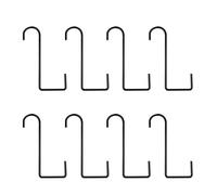 Housoutil 8pcs Steel Flowerpot Hangers Window Box Planter Brackets Solid Structure and Easy Installation for Backyard and Home Garden Decor in Black