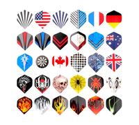 Housoutil 90pcs Pvc Dart Flights Accessories Pack for Adults, Thick No Rough Edges Wings, for DIY Your Darts in Outdoor and Sports Use