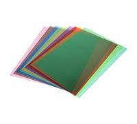 Housoutil 9pcs Light Diffuser Translucent Pvc Light Gel Film for Photography Lighting Filters Sheets Gels for Boys and Girls Crafts