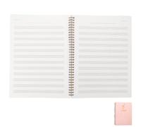 Housoutil A4 Music Paper Notebook for Beginners and Music Students 80 Sheets of Portable Blank Staff Manuscript Paper with 2mm Narrow Spacing for Songwriting in Classrooms or Studios