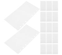 Housoutil A6 6-ring Refillable Sticker Collecting Album with 100 Double-sided Release Paper Pages, Reusable Binder Inserts for Sticker Organizer and Scrapbooking Storage