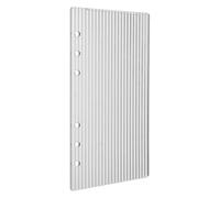 Housoutil A6 Acrylic Binder Cover, Ribbed Transparent Notebook Shell for Refillable Loose Leaf Planner, Clear Acrylic Dashboard Insert, Professional Office Study Supplies