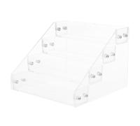 Housoutil Acrylic Nail Polish Shelf with Multiple Layers for Organizing Nail Polish and Manicure Tools Design Simple and Stylish for Salon Or Home Use