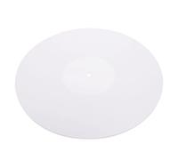 Housoutil Acrylic Record Mat for Turntable Platter White Vinyl Protective Disc Pad for Home Record Player Use